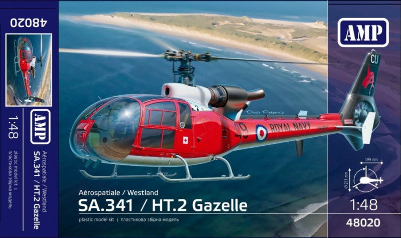 AMP AMP48020 1:48 SA.341 / HT.2 Gazelle Aerospatiale / Westland