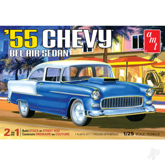 AMT 1119 1955 Chevy Bel Air Sedan 1:25 Model Kit