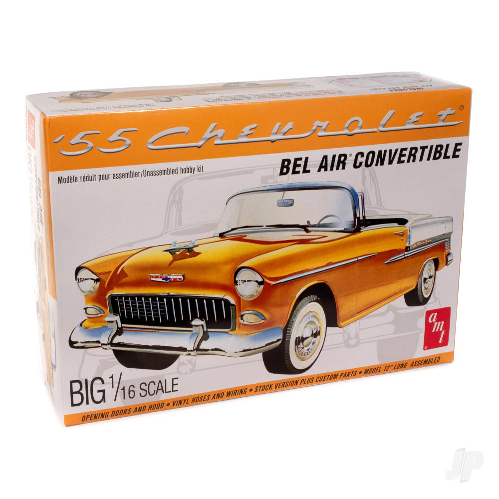 AMT 1134 1955 Chevy Bel Air Convertible 1:16 Plastic Model Kit