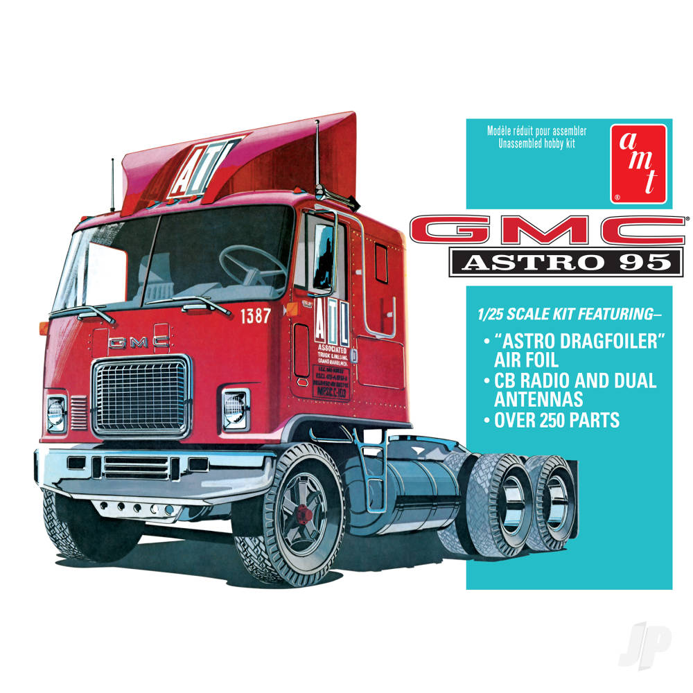 AMT 1140 GMC Astro 95 Semi Tractor 1:25 Model Kit