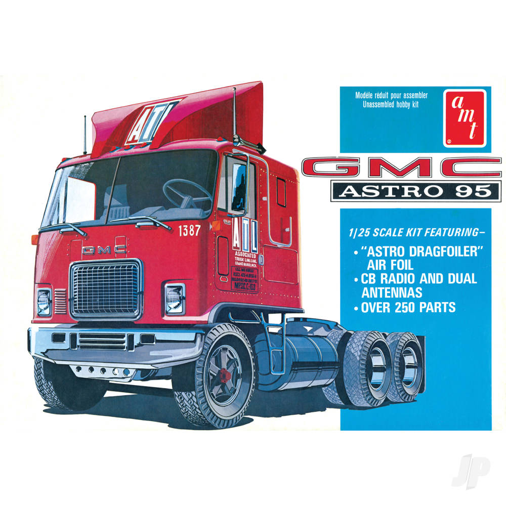 AMT 1140 GMC Astro 95 Semi Tractor 1:25 Model Kit