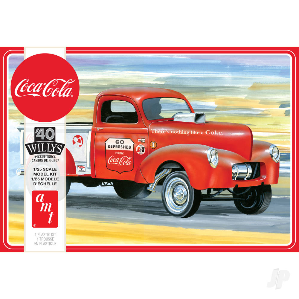 AMT 1145 1940 Willys Pickup Gasser (Coca-Cola) 2T 1:25 Model Kit
