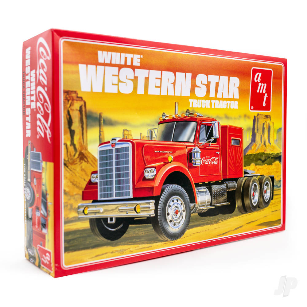 AMT 1160 White Western Star Semi Tractor (Coca Cola) 1:25 Model Kit