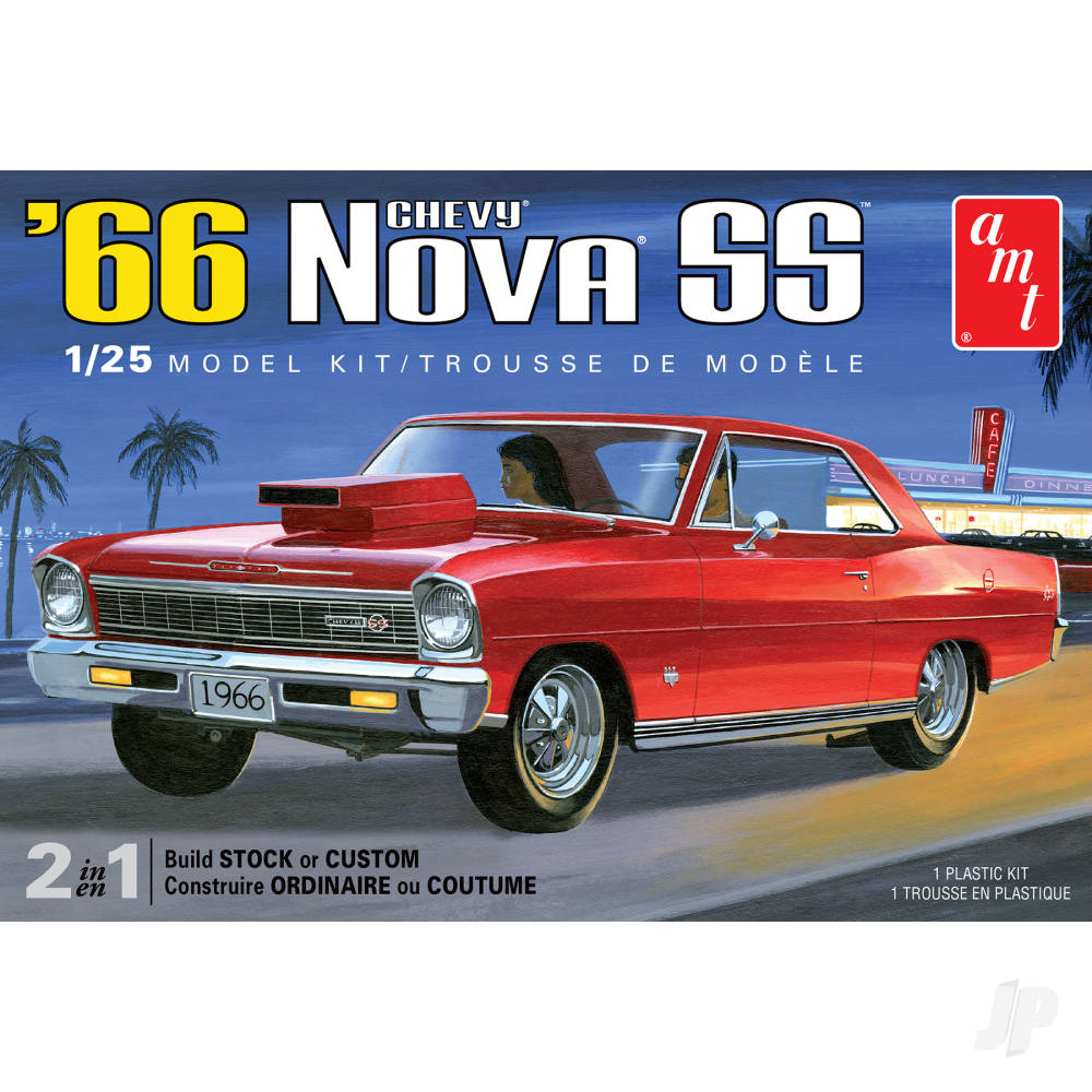 AMT 1198 1966 Chevy Nova SS 2T 1:25 Model Kit