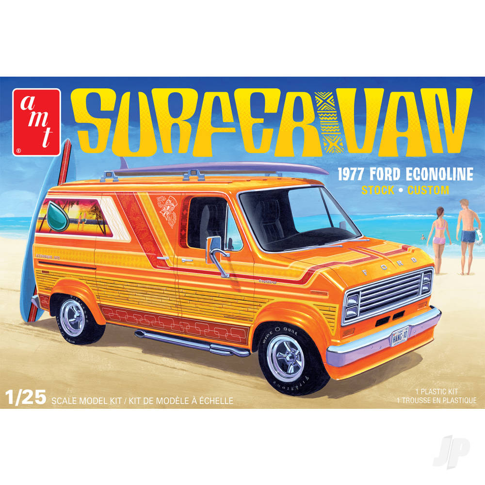 AMT 1229 1977 Ford Surfer Van 2T 1:25 Model Kit