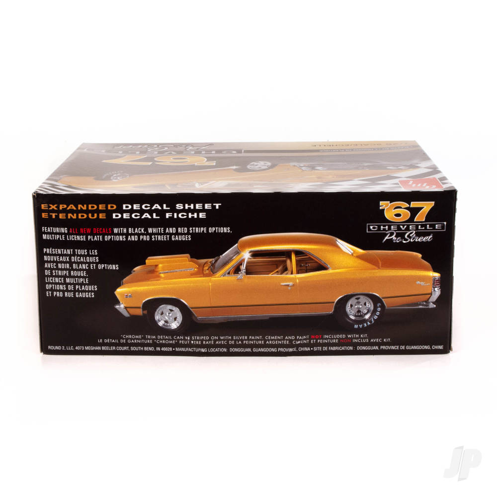 AMT 876M 1967 Chevy Chevelle Pro Street 1:25 Model Kit