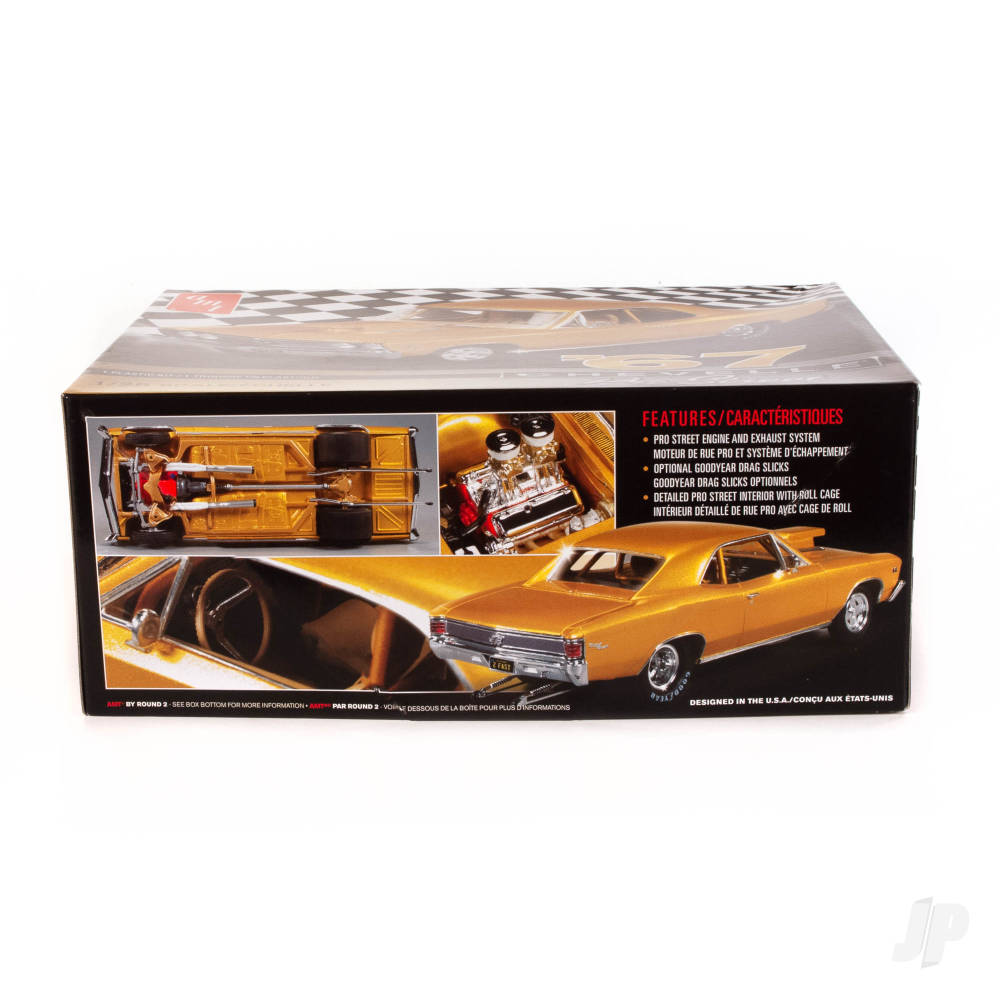 AMT 876M 1967 Chevy Chevelle Pro Street 1:25 Model Kit