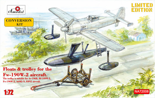 A-Model AMUNA72008 1:72 Float & trolley for Focke-Wulf Fw-190W-2 fighter