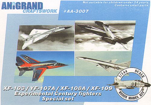 Anigrand Craftswork ANIG3007 1:144 Century Fighters Special set