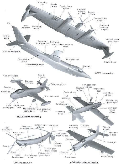 Anigrand 4106 Convair XP6Y-1 Prototype Flying Boat Set 1:144