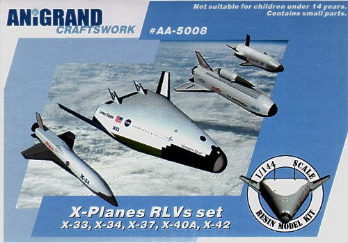 Anigrand 5008 X-Planes RLV Set X-33/X-34/X-37/X-40A/X-42 1:144