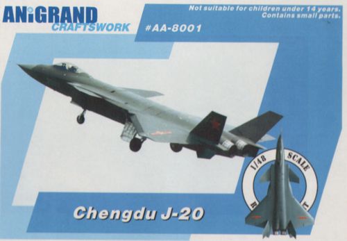Anigrand 8001 Chengdu J-20 Chinese Stealth Fighter Prototype 1:48