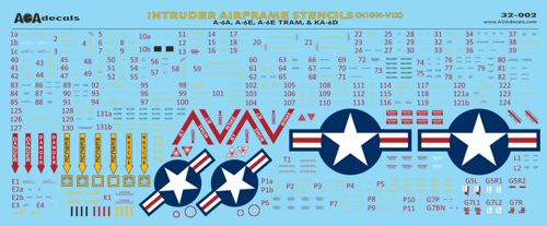 AOA 32001 USMC A-6A Intruder Vietnam Decals Beach-Based 1:32