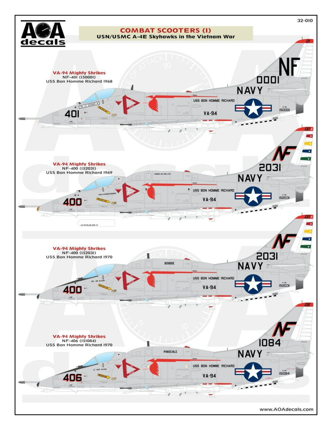AOA Decals AOA32010 1:32 Combat Scooters