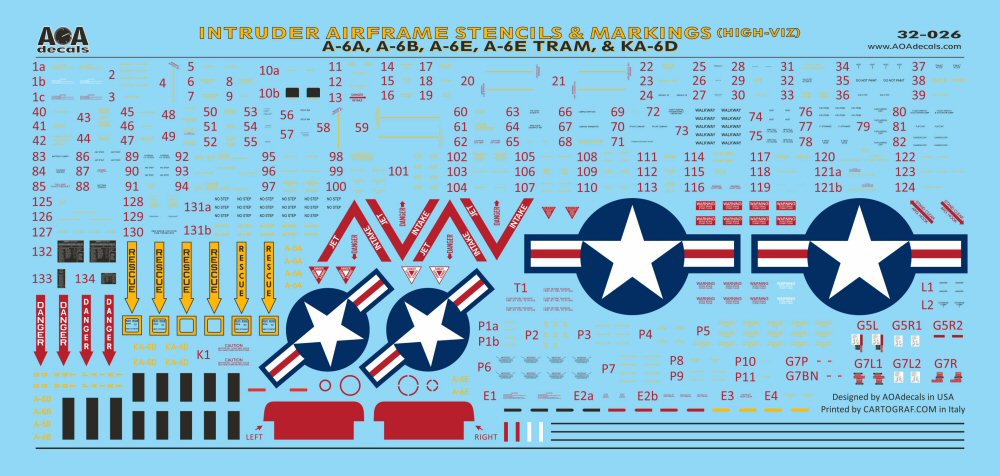 AOA Decals AOA32027 1:32 VA-75 SUNDAY PUNCHERS