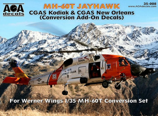 AOA Decals AOA35008 1:35 Sikorsky MH-60T JAYHAWK CGAS Kodiak & CGAS New Orleans