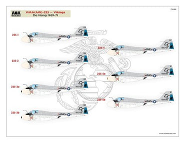 AOA Decals AOA72001 1:72 Grumman Intruders from the Beach