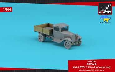 Armory 14201 GAZ-AA Soviet WWII Cargo Truck with PE Parts 1:144