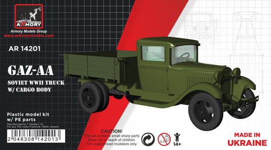 Armory 14201 GAZ-AA Soviet WWII Cargo Truck with PE Parts 1:144