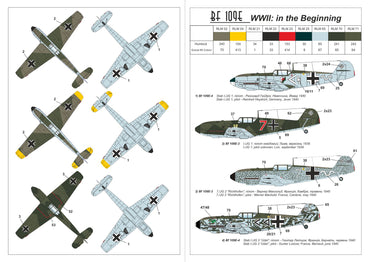 Armory 14303 Bf-109E-3/E-4 Set 1 WWII: In The Beginning 1:144