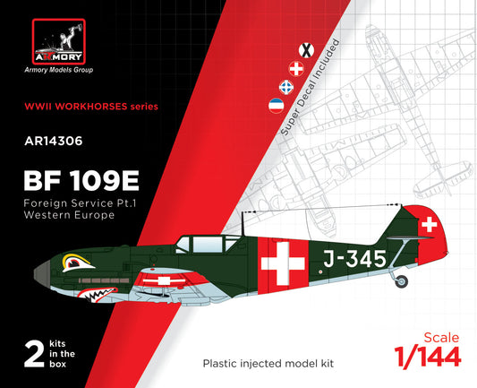 Armory AR14306 1:144 Messerschmitt Bf-109E "Foreign Service Aces", Pt.1