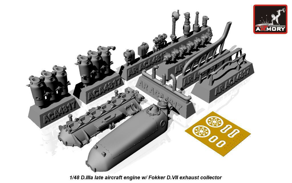 Armory 4817 BMW D.IIIa Engine for Fokker D.VII 1:48