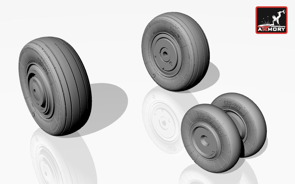Armory 32001 Mikoyan MiG-23S/SM/SU Wheel Set 1:32