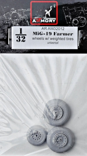 Armory 32012 Mikoyan MiG-19 Farmer Weighted Wheels 1:32