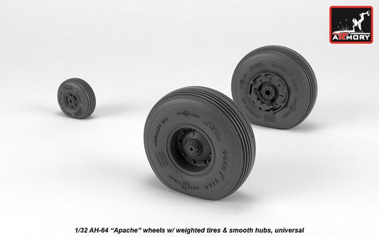 Armory 32311 AH-64A Apache Smooth Hub Weighted Wheels 1:32