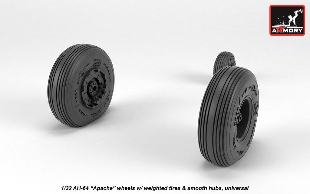 Armory 32311 AH-64A Apache Smooth Hub Weighted Wheels 1:32