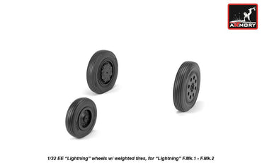 Armory 32401 Lightning F.1A/F.2 Early Weighted Wheels 1:32