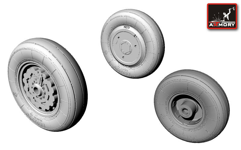 Armory ARAW48007 1:48 Sukhoi Su-7BKL fitter wheel set