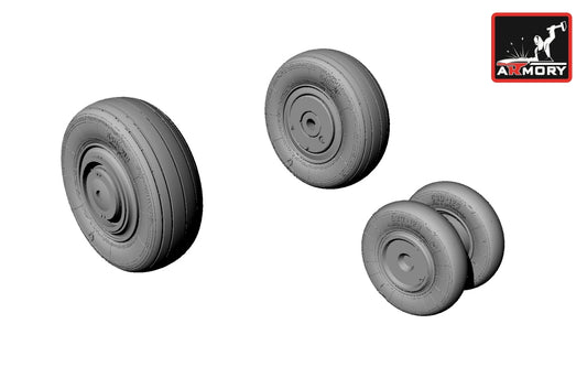 Armory 48010 MiG-23S/M/U/UB Weighted Wheel Set 1:48