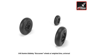 Armory ARAW48409 1:48 Blackburn/Hawker Buccaneer S.2B Weighted Tyres