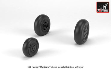 Armory ARAW48414 1:48 Hawker Hurricane wheels with weighted tires/tyres