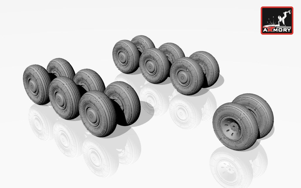 Armory ARAW72012 1:72 Tupolev Tu-22M2/Tu-22M3 backfire wheels
