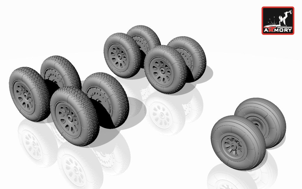 Armory ARAW72019 1:72 Antonov An-10/An-12 wheel set