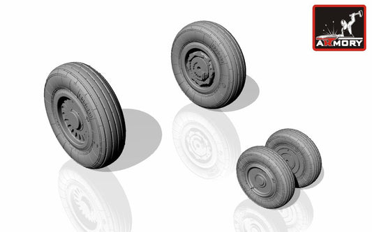 Armory ARAW72021 1:72 Mikoyan MiG-25PD/MiG-25RBT Foxbat wheels