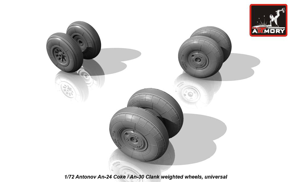 Armory ARAW72028 1:72 Antonov An-24T/An-30 wheels