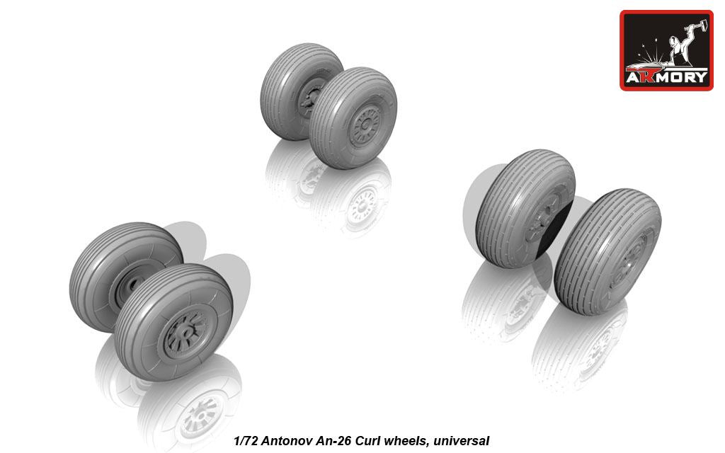 Armory ARAW72029 1:72 Antonov An-26 wheels