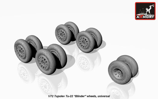 Armory ARAW72043 1:72 Tupolev Tu-22 Blinder wheels