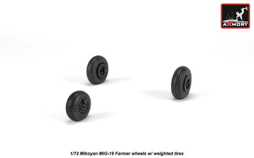 Armory ARAW72051 1:72 Mikoyan MiG-19 Farmer Weighted Tyres