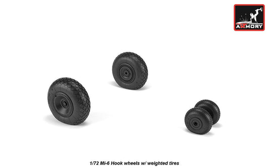 Armory ARAW72058 1:72 Mil Mi-6 Hook wheels with weighted tires/tyres