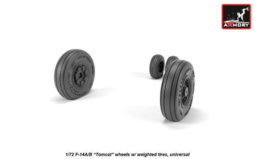 Armory ARAW72331 1:72 Grumman F-14A/B Tomcat wheels with weighted tires/tyres