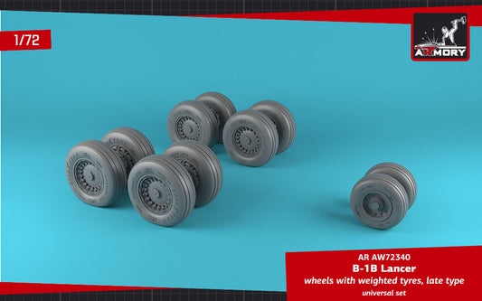 Armory ARAW72340 1:72 Rockwell B-1B Lancer Late Version Weighted Tyres