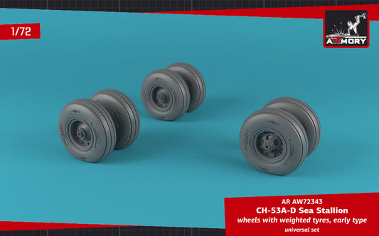 Armory ARAW72343 1:72 Sikorsky CH-53A/D Sea Stallion Early Weighted Tyres