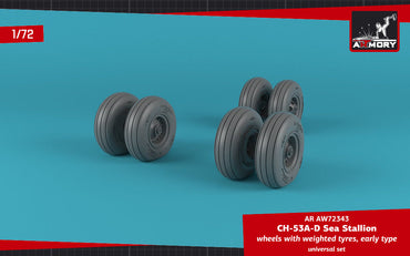 Armory ARAW72343 1:72 Sikorsky CH-53A/D Sea Stallion Early Weighted Tyres