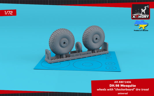 Armory ARAW72406 1:72 de Havilland DH.98 Mosquito Weighted Tyres