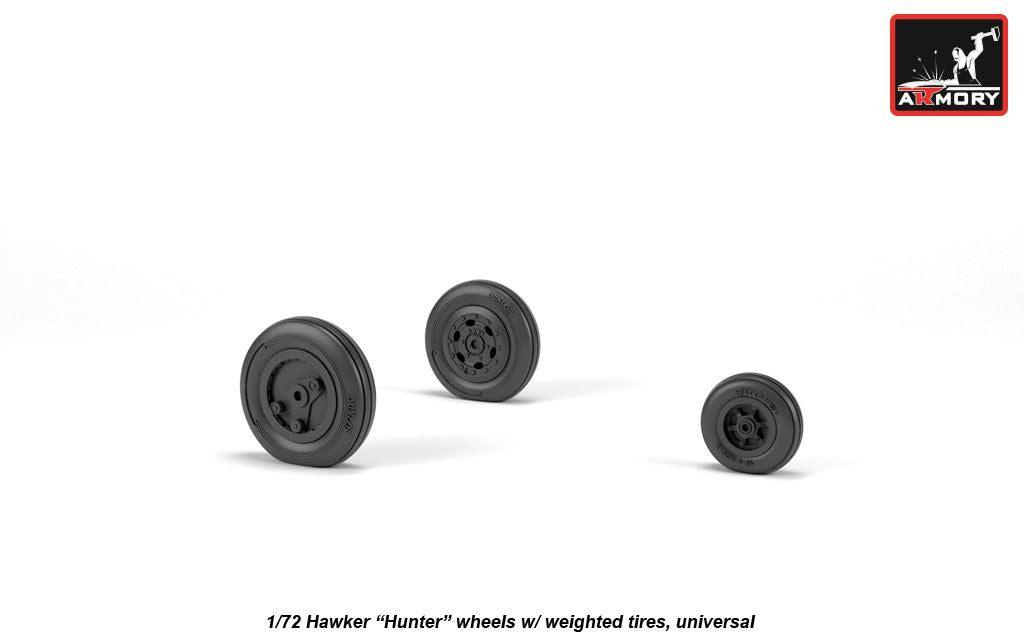 Armory ARAW72408 1:72 Hawker Hunter weighted wheels