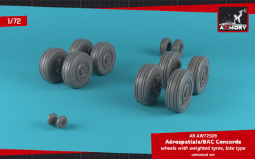 Armory ARAW72509 1:72 Aerospatiale Concorde Late Weighted Tyres